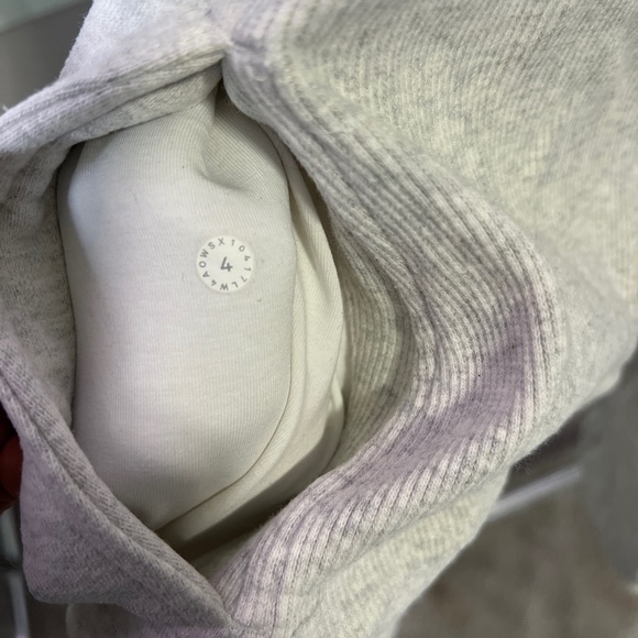Lululemon light grey cotton jacket size 4 - Picture 5 of 8